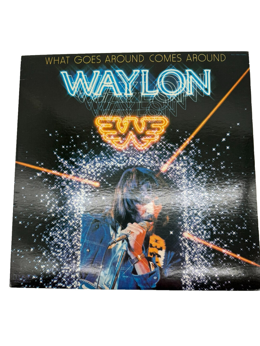 Waylon Jennings - What Goes Around Vinyl LP ~Nice!~ VG++